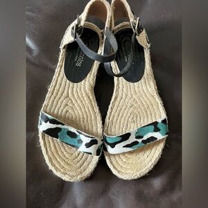 Cow skin Leopard Spanish Espadrilles